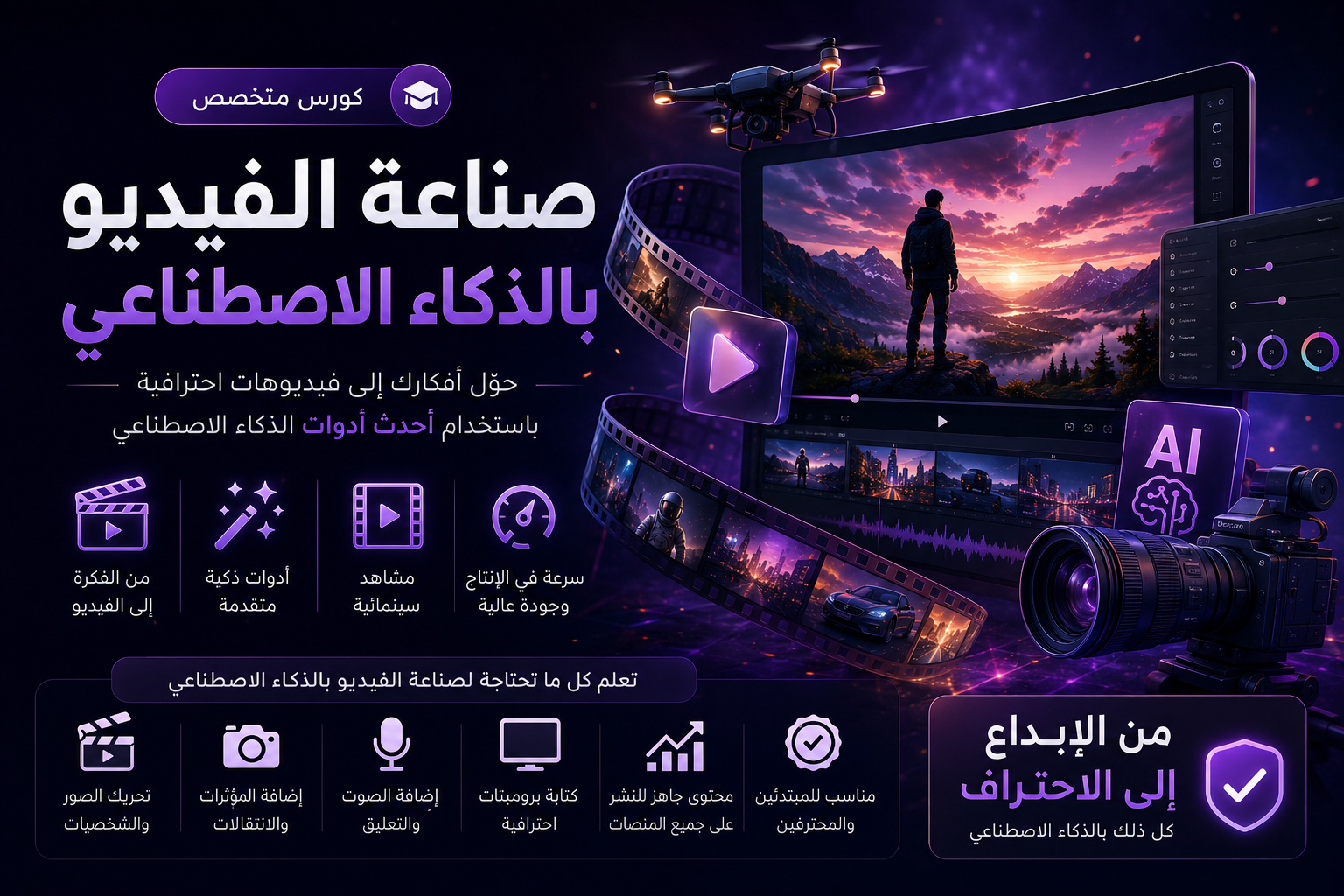 AI Video Mastery | صناعة الفيديو بالذكاء الاصطناعي